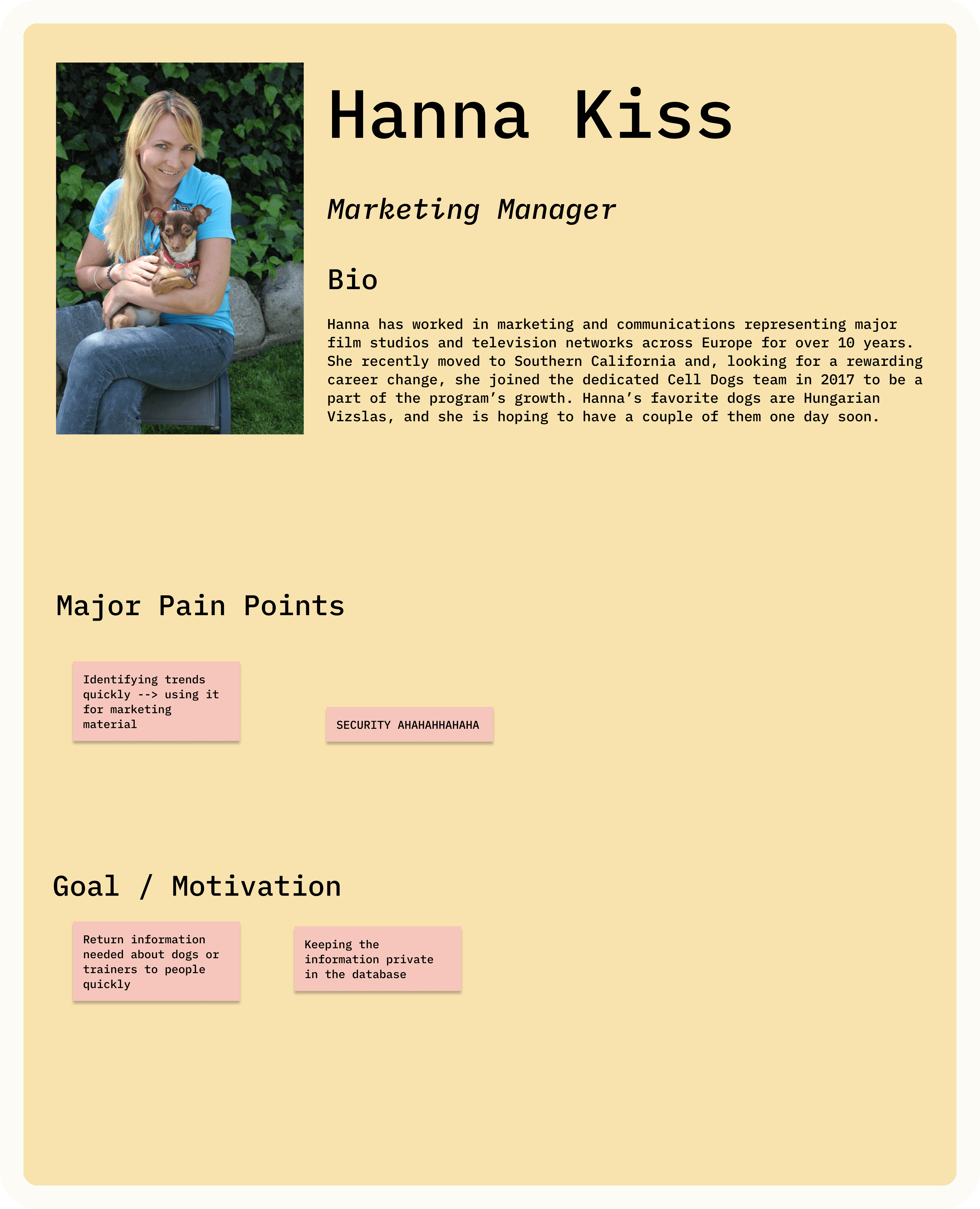 Hanna User Persona